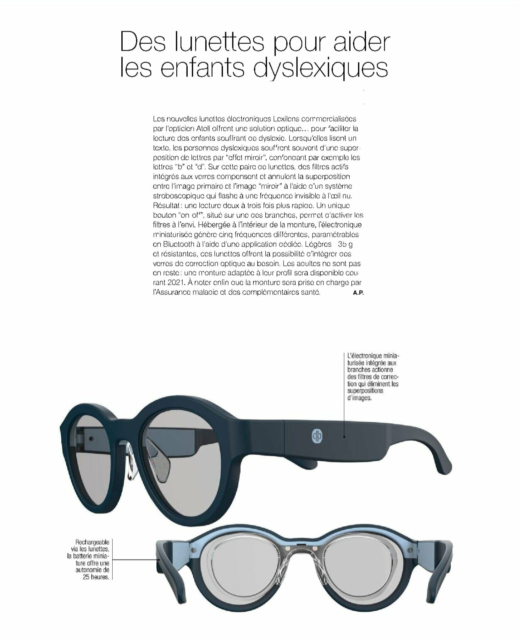 Atol lunettes dyslexie 2025